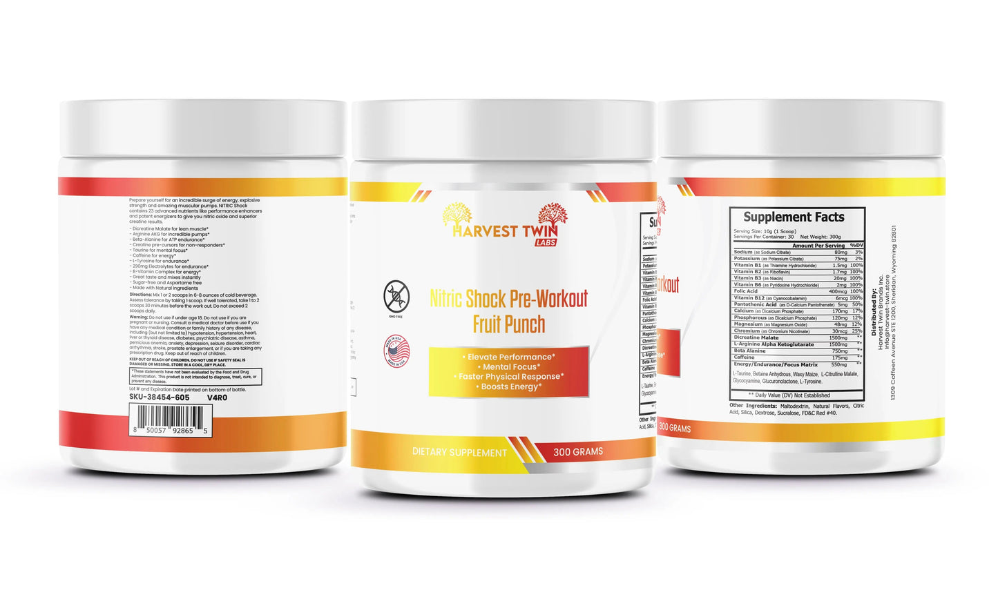 PUMP Pre-Workout (Fruit Punch)
